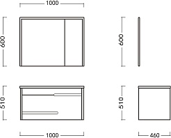 Ceruttispa Мебель для ванной Oglio 120 подвесная серая – фотография-7