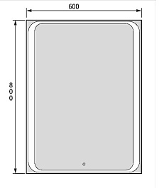 Jorno Зеркало-шкаф Modul 60 Mol.03.60/P/W/JR – фотография-5