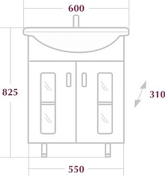 Onika Мебель для ванной Кристалл 60 R – фотография-5
