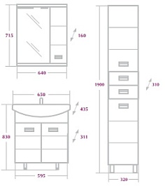 Onika Мебель для ванной Балтика 65 R венге – фотография-5