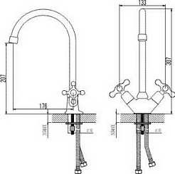 Iddis Смеситель Jeals 59000T4C+W04 для кухонной мойки – фотография-2