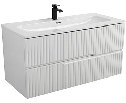 Cezares Тумба с раковиной Duet 100 подвесная CZR-8073-100 bianco lucido – фотография-1