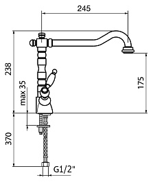Webert Смеситель для кухни Dorian DO780102015 хром – фотография-2