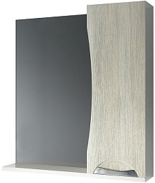 Какса-а Зеркальный шкаф Каприз 70 R дуб – фотография-1
