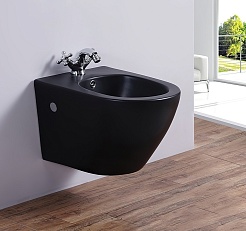 Esbano Биде подвесное Lirio черное матовое – фотография-3