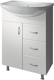 Какса-а Тумба для умывальника Эко 60 грация с ящиками – фотография-1