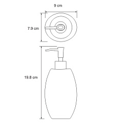 WasserKRAFT Дозатор для жидкого мыла "Werra K-8299" – фотография-4