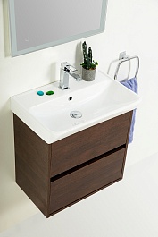 BelBagno Тумба с раковиной Neon 50 с 2 ящиками подвесная Rovere Scuro – фотография-10