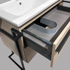 Comforty Тумба с раковиной Дюссельдорф 90 дуб дымчатый – фотография-3