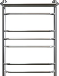 Aringa Полотенцесушитель водяной Лана 80x50 AR03027CH с полкой хром – фотография-1