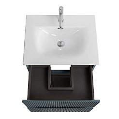 BelBagno Тумба с раковиной Uno 60 подвесная Голубой матовый с раковиной BB-8099-60 – фотография-11