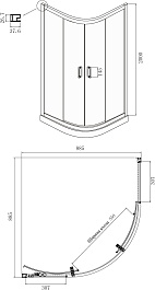 Ambassador  Душевой уголок Kingston 90x90 14011204 – фотография-5
