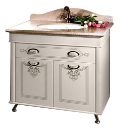 Водолей Мебель для ванной "Изабель 90" F-3 серая – фотография-2