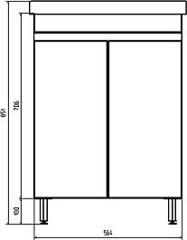 ASB-Mebel Тумба с раковиной Марко 60 2.0 белая/дуб золотой – фотография-7