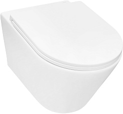 Azario Унитаз подвесной Nove AZ-9312T безободковый белый – фотография-3