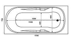 Relisan Eco Plus Акриловая ванна Ницца 170х75 – фотография-3