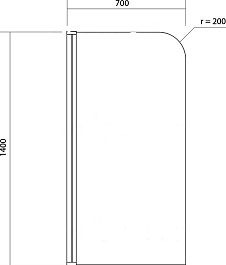 Cersanit Шторка на ванну Easy 70 P-PN-EASY*70-n – фотография-5