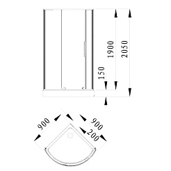 Alvaro Banos Душевой уголок Toledo S90.10 – фотография-2