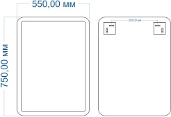 Mixline Зеркало Вектор Неро 55 – фотография-3