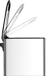 WeltWasser Ведро для мусора WW Wally TG 12L серое матовое – фотография-3