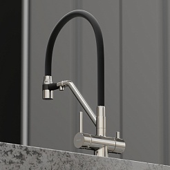 Sancos Смеситель для кухни Dora SC4003BN брашированный никель – фотография-6