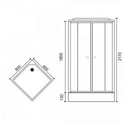 Royal Bath Душевая кабина RB 80HP6-BT – фотография-2