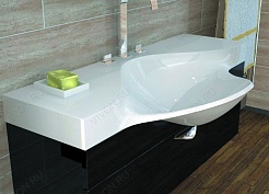 Aqwella Тумба с раковиной Бродвей 110 черная – фотография-2