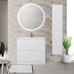BelBagno Пенал для ванной Acqua 32/160 Bianco Lucido – фотография-2