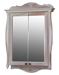 Атолл Зеркальный шкаф Ривьера 80 daisy – фотография-1