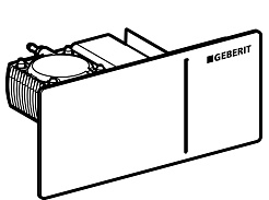 Geberit Кнопка смыва Sigma 70 115.630.SJ.1 черное стекло – фотография-2