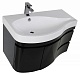 Aquanet Тумба с раковиной Сопрано 2-95 L черная (169634) – фотография-14