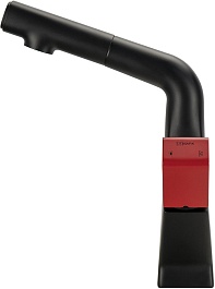 Lemark Смеситель для кухни Soul LM6008BL черный/красный – фотография-2