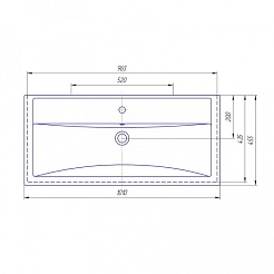 СанТа Мебель для ванной Калипсо 100 NEW подвесная, с приставной тумбой – фотография-10