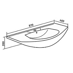 Runo Тумба с раковиной Турин 85 – фотография-5