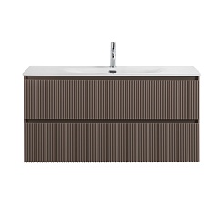 BelBagno Тумба под раковину Uno 120 подвесная Бежевый матовый – фотография-2