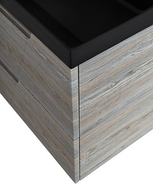 BelBagno Тумба с раковиной Vittoria 80 подвесная Pino с раковиной BB800/450-LV-ART-AST-NERO – фотография-6