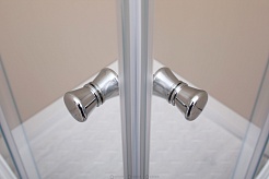 De Aqua Душевой уголок R8080OP-W 80х80 прозрачный – фотография-4