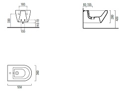 GSI Биде подвесное KUBE 8965111 – фотография-3
