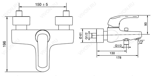 Jacob Delafon Смеситель Nateo E71251-CP – фотография-2