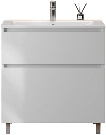 Teymi Тумба с раковиной Laina 80 белая матовая – фотография-1