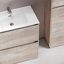 Sancos Мебель для ванной Libra Floor 80 дуб галифакс натуральный – фотография-6