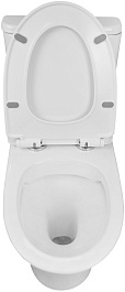 Azario Унитаз-моноблок Sente AZ-8614 безободковый с бачком с сиденьем микролифт белый – фотография-7