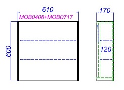 Aqwella Комплект мебели Mobi 60 белый – фотография-6