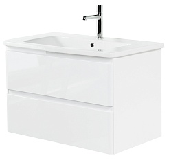 BelBagno Тумба с раковиной Albano-Cer 80 подвесная Bianco Lucido – фотография-1