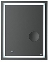 Am.Pm Зеркало Gem 55 с Led-подсветкой, часами и косметическим зеркалом