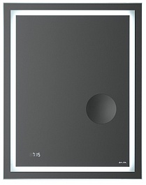 Am.Pm Зеркало Gem 55 с Led-подсветкой, часами и косметическим зеркалом – фотография-1