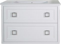 ASB-Woodline Тумба под раковину Рома 100П белая – фотография-1