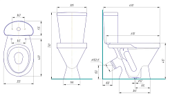 Rosa Унитаз-компакт Стандарт эконом – фотография-2