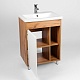 Viant Тумба под раковину Бостон 60 белая/дуб вотан – фотография-10