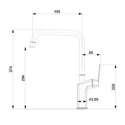 Tokito Смеситель для кухни NAGOYA хром TOK-NAG-1013 – фотография-3